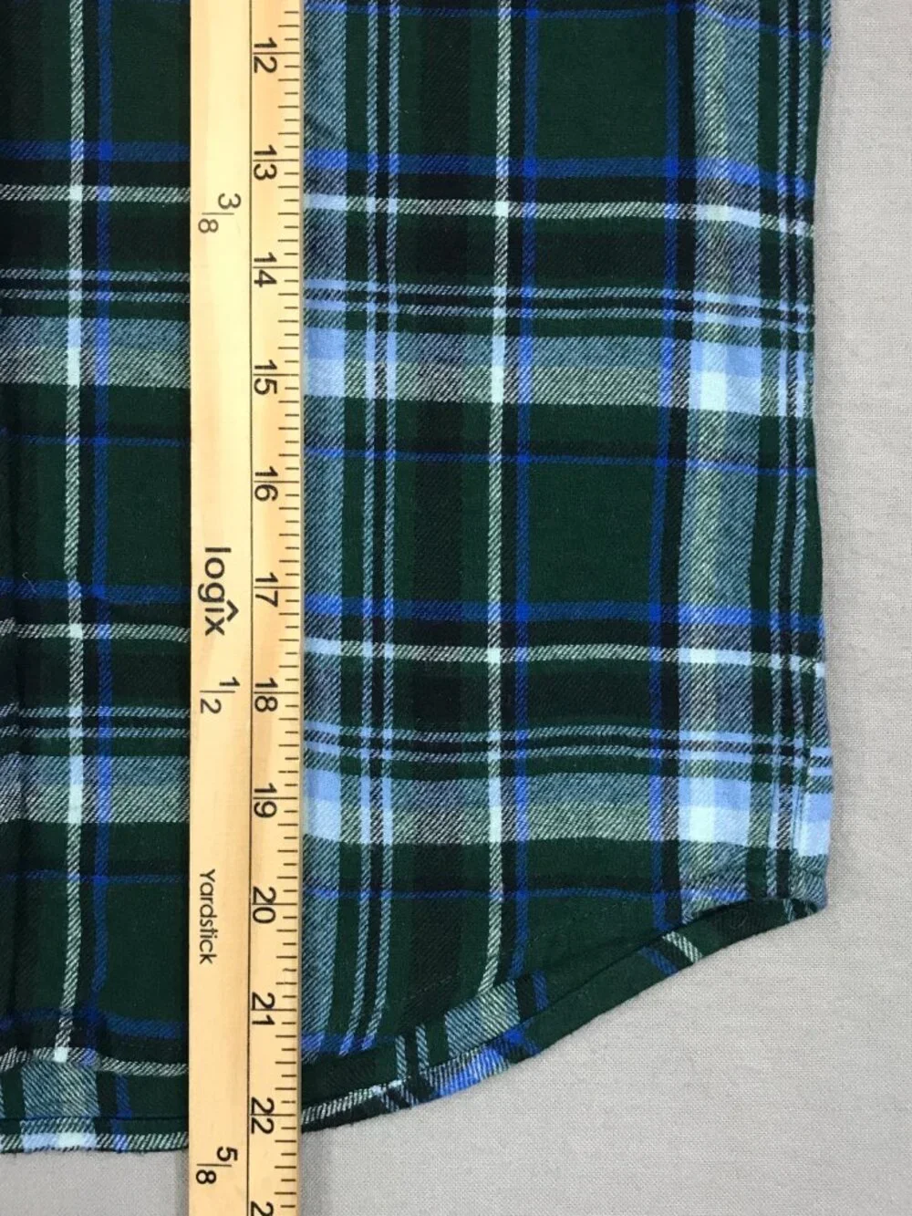 Sonoma Shirt Boys Small Green Plaid Flannel Button Down Long Sleeve Hood Pockets
